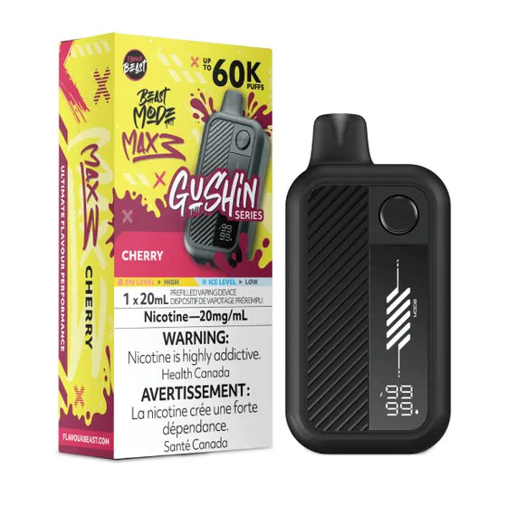 Flavour Beast Beast Mode Max 3 60k Gushin Series - Cherry