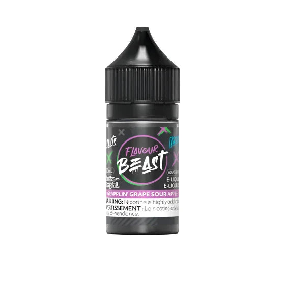 Flavour Beast - Grapplin' Grape Sour Apple Iced 30ml Salt (PROV)