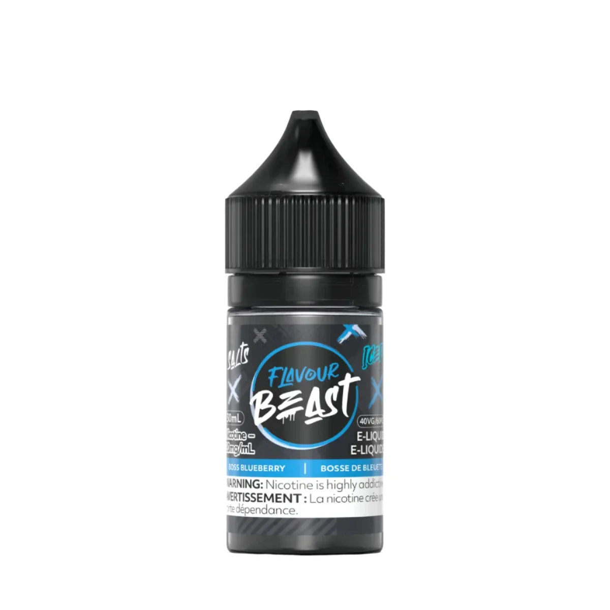 Flavour Beast - Boss Blueberry Iced 30ml Salt (PROV)