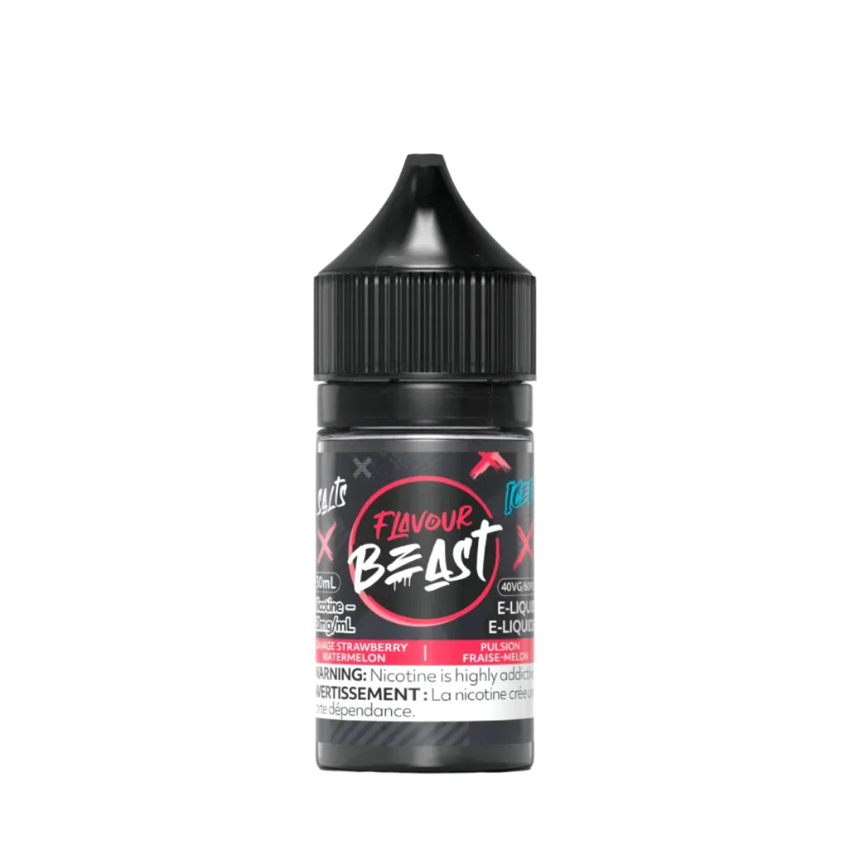 Flavour Beast - Savage Strawberry Watermelon Iced  30ml Salt (PROV)