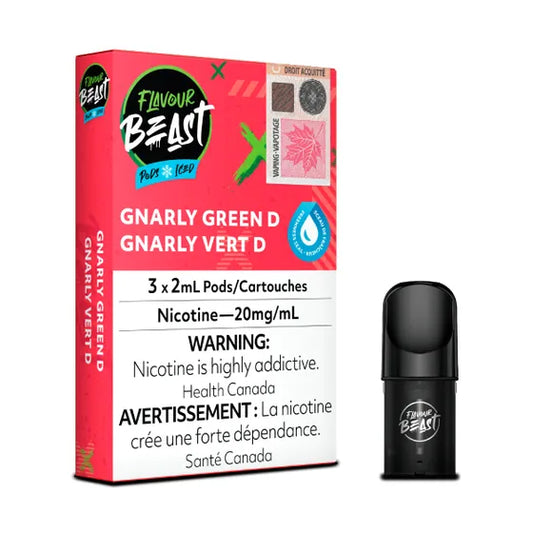 Flavour Beast Pods - Gnarly Green D (Green Dew)