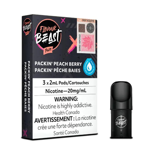 Flavour Beast Pods - Packin Peach Berry