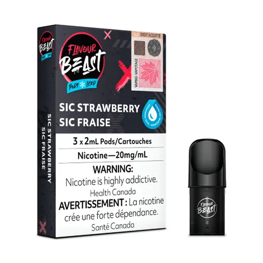 Flavour Beast Pods - Sic Strawberry
