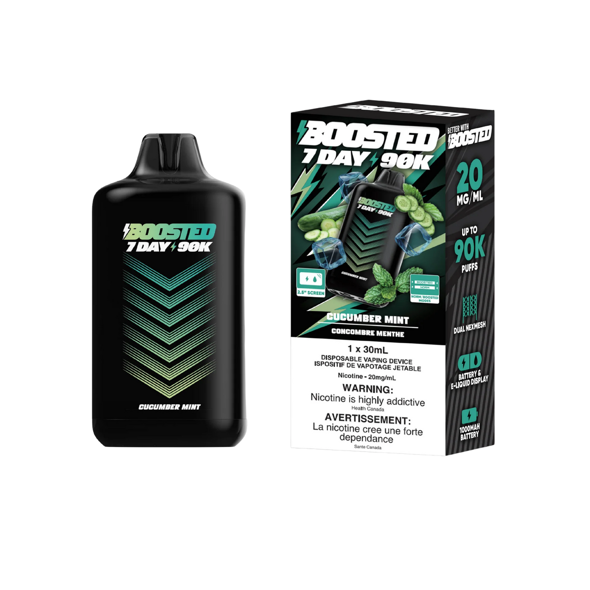 Boosted 7DAY 90k - Cucumber Mint