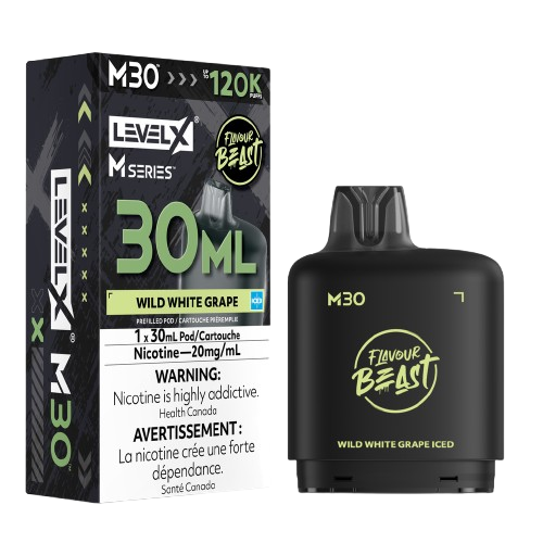 Flavour Beast Level X M Series 120k - Wild White Grape Iced