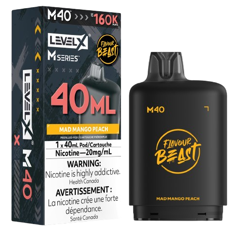Flavour Beast Level X M Series 160k - Mad Mango Peach