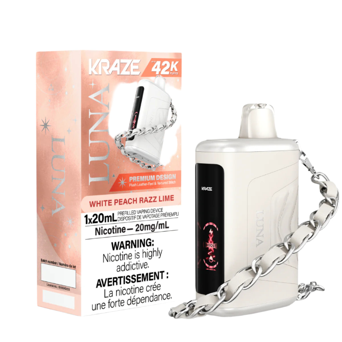 Kraze Luna - White Peach Razz Lime