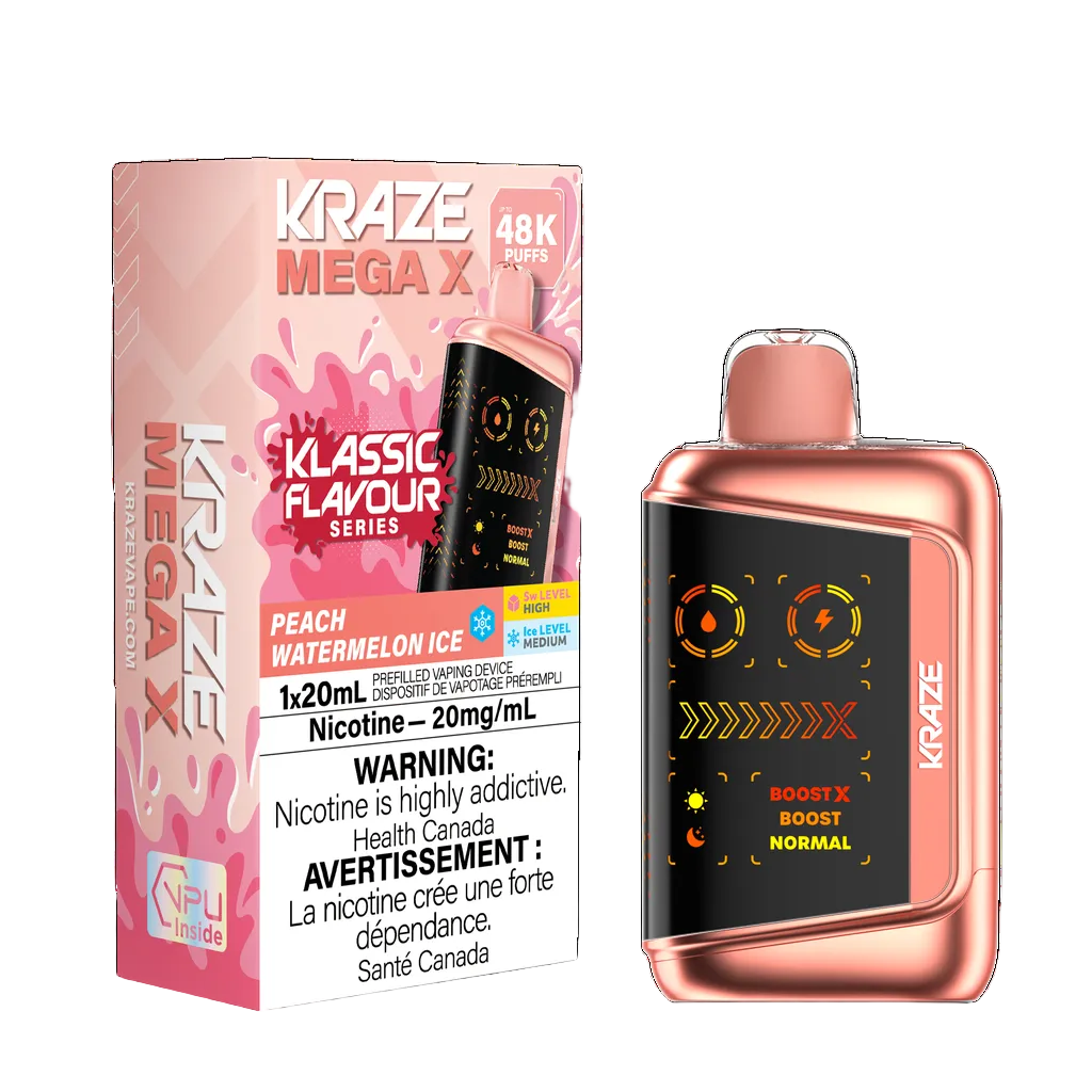 Kraze Mega X Klassic - Peach Watermelon Ice