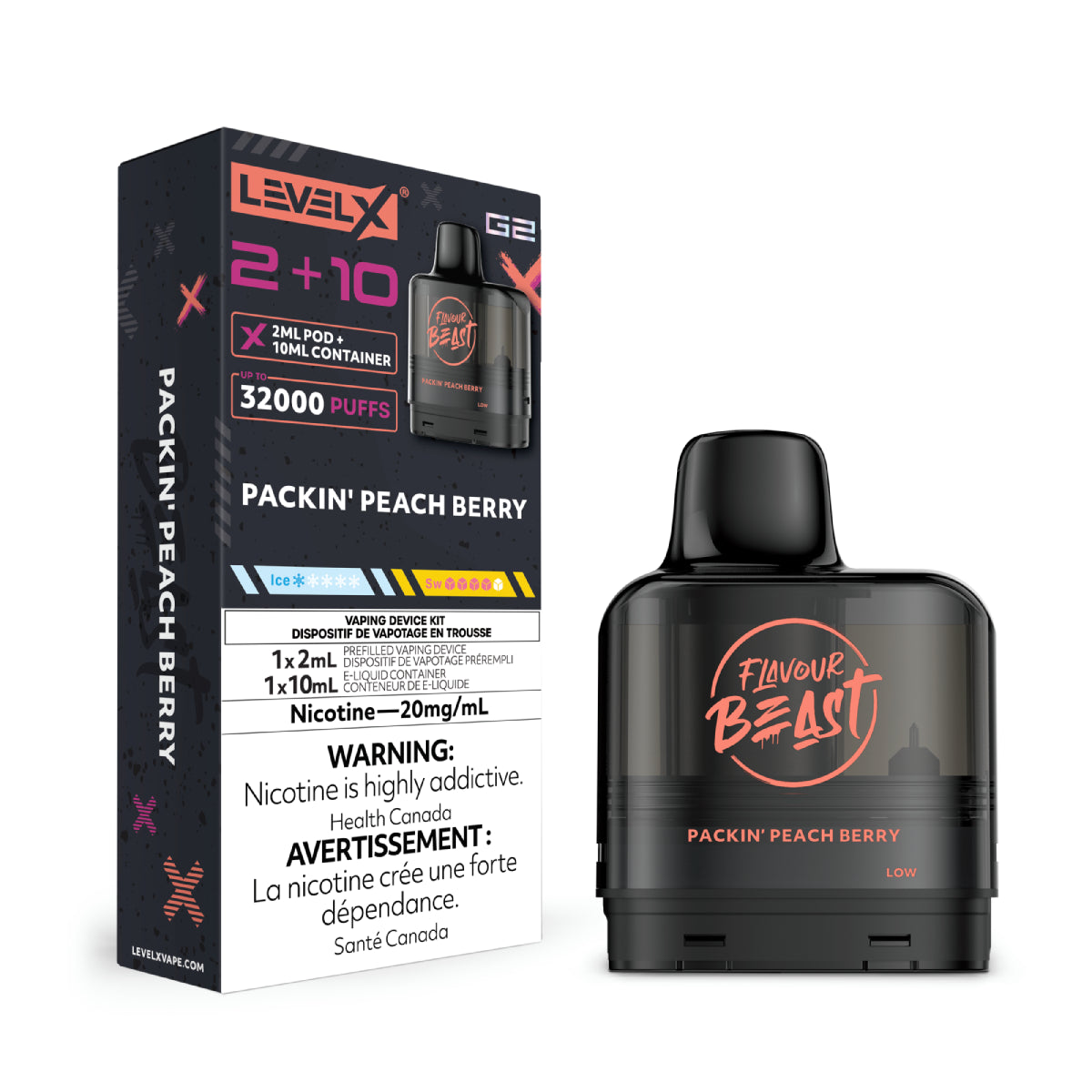 Flavour Beast Level X G2 2+10 - Packin' Peach Berry