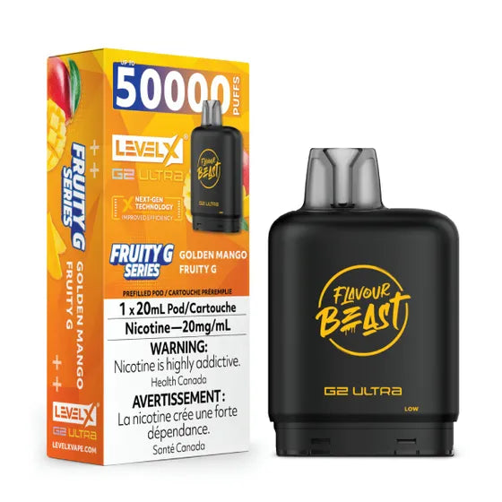 Flavour Beast Level X G2 Ultra 50k - Golden Mango Fruity G (PROV)