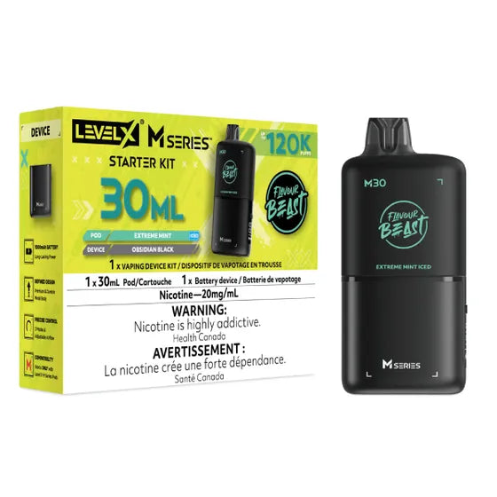 Flavour Beast Level X M Series 120k Starter Kit - Extreme Mint Iced