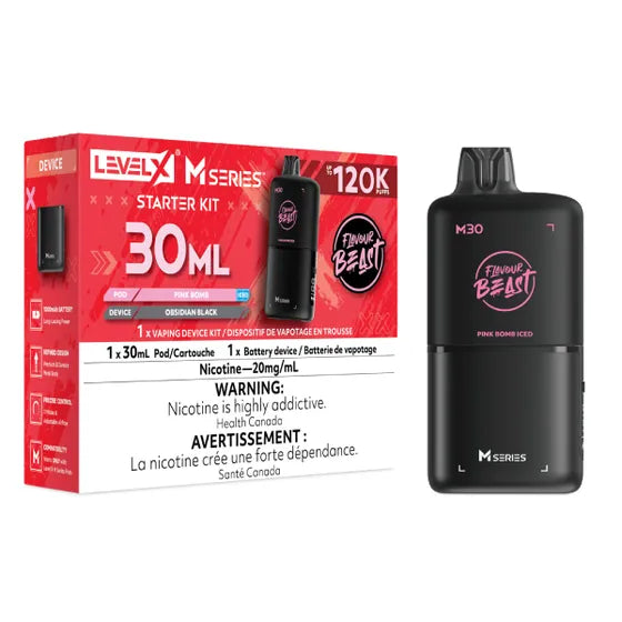 Flavour Beast Level X M Series 120k Starter Kit - Pink Bomb Iced