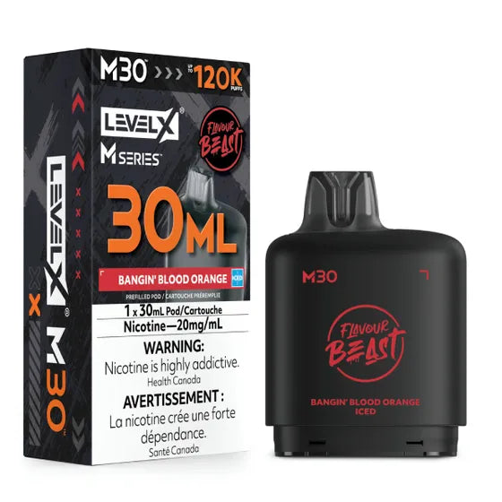 Flavour Beast Level X M Series 120k - Bangin' Blood Orange Iced (PROV)