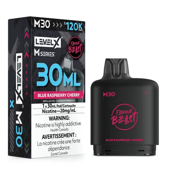 Flavour Beast Level X M Series 120k - Blue Raspberry Cherry (PROV)