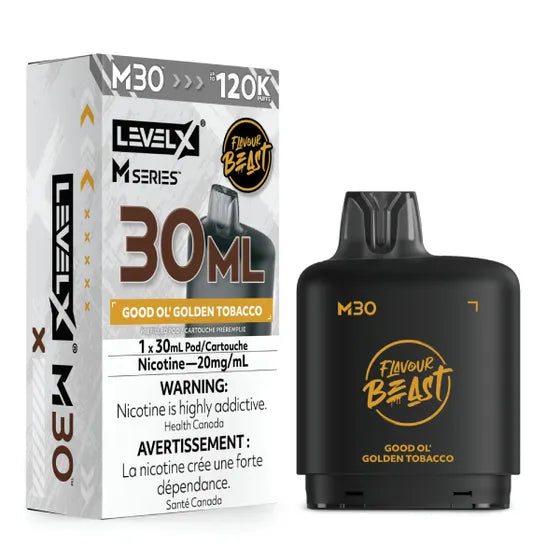 Flavour Beast Level X M Series 120k - Good Ol' Golden Tobacco