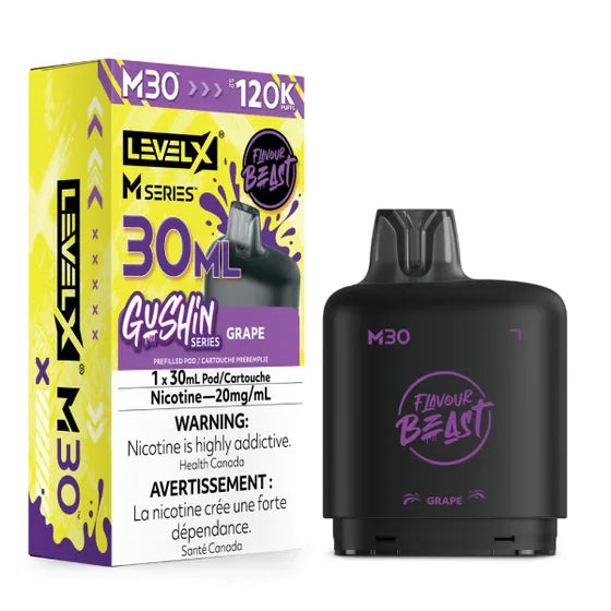 Flavour Beast Level X M Series 120k - Gushin Grape