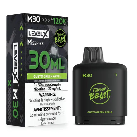 Flavour Beast Level X M Series 120k - Gusto Green Apple