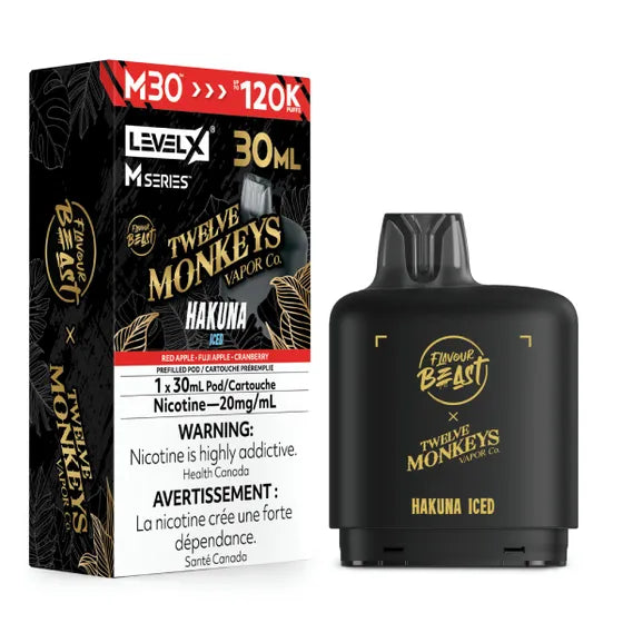 Flavour Beast x Twelve Monkeys Level X M Series 120k - Hakuna Iced