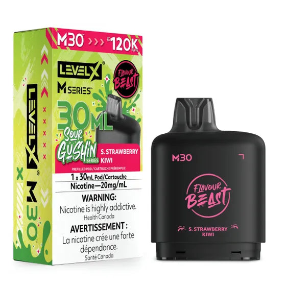 Flavour Beast Level X M Series 120k - Gushin S. Strawberry Kiwi