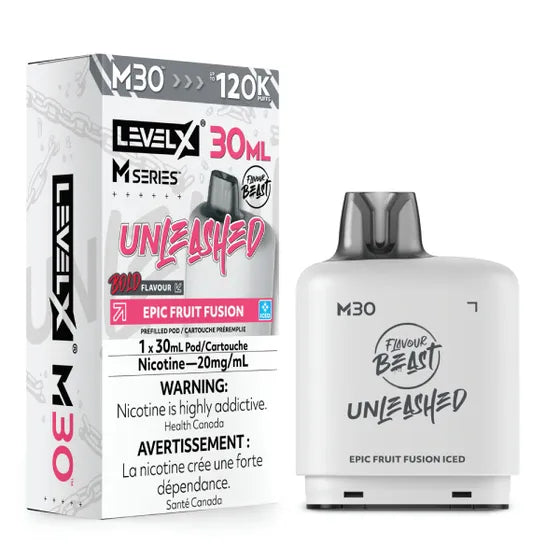 Flavour Beast Unleashed Level X M Series 120k - Epic Fruit Fusion Iced