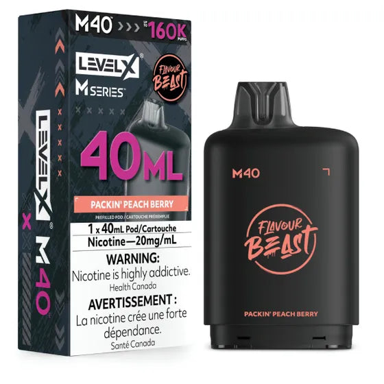 Flavour Beast Level X M Series 160k - Packin' Peach Berry