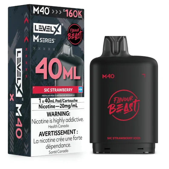 Flavour Beast Level X M Series 160k - Sic Strawberry Iced