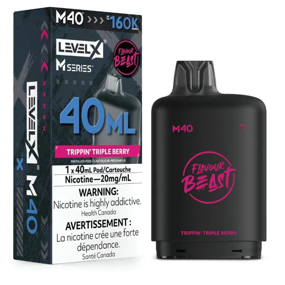 Flavour Beast Level X M Series 160k - Trippin' Triple Berry