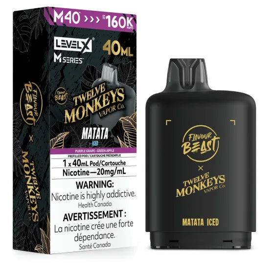 Flavour Beast x Twelve Monkeys Level X M Series 160k - Matata Iced