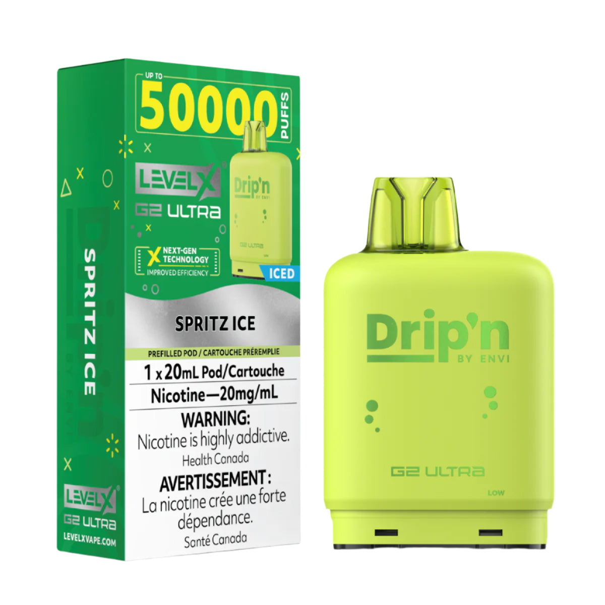 Drip'n Level X G2 Ultra 50k - Spritz Ice
