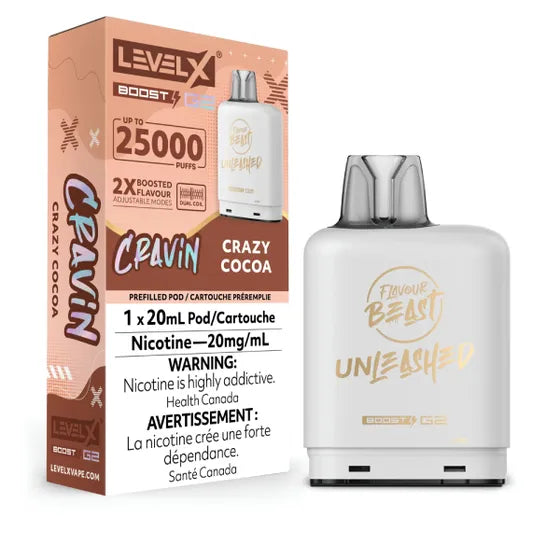 Flavour Beast Unleashed Cravin -  Level X Boost G2 25k - Crazy Cocoa