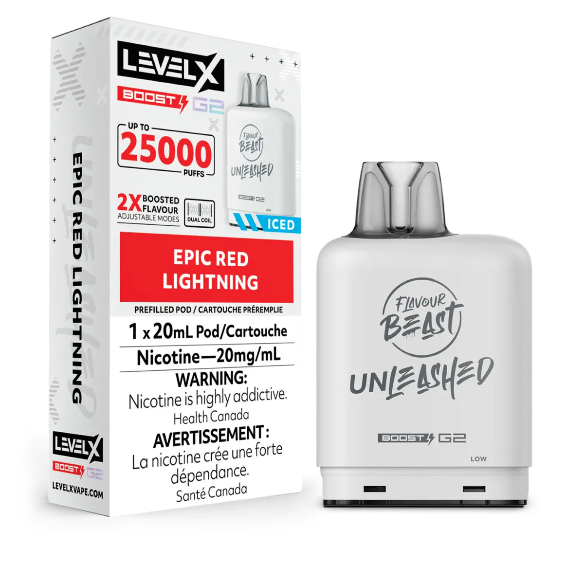 Flavour Beast Unleashed -  Level X Boost G2 25k - Epic Red Lightning Iced (PROV)