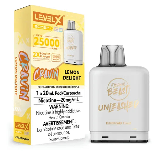 Flavour Beast Unleashed Cravin -  Level X Boost G2 25k - Lemon Delight