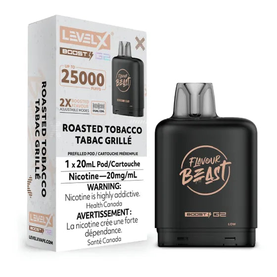 Flavour Beast Level X Boost G2 25k - Roasted Tobacco