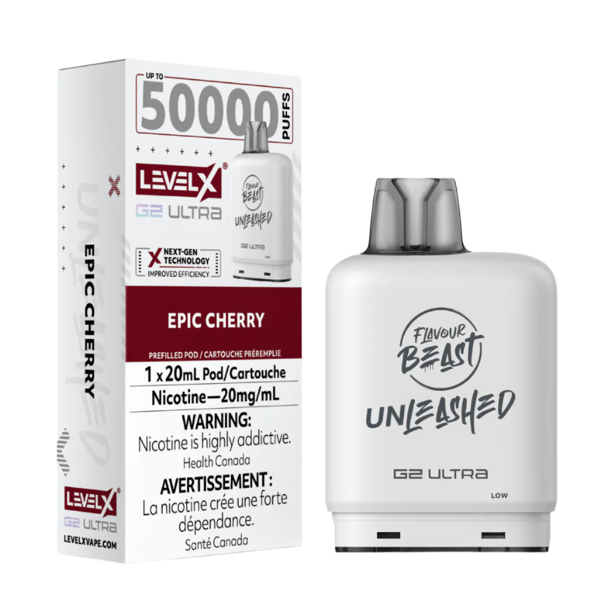 Flavour Beast Unleashed Level X G2 Ultra 50k - Epic Cherry (PROV)