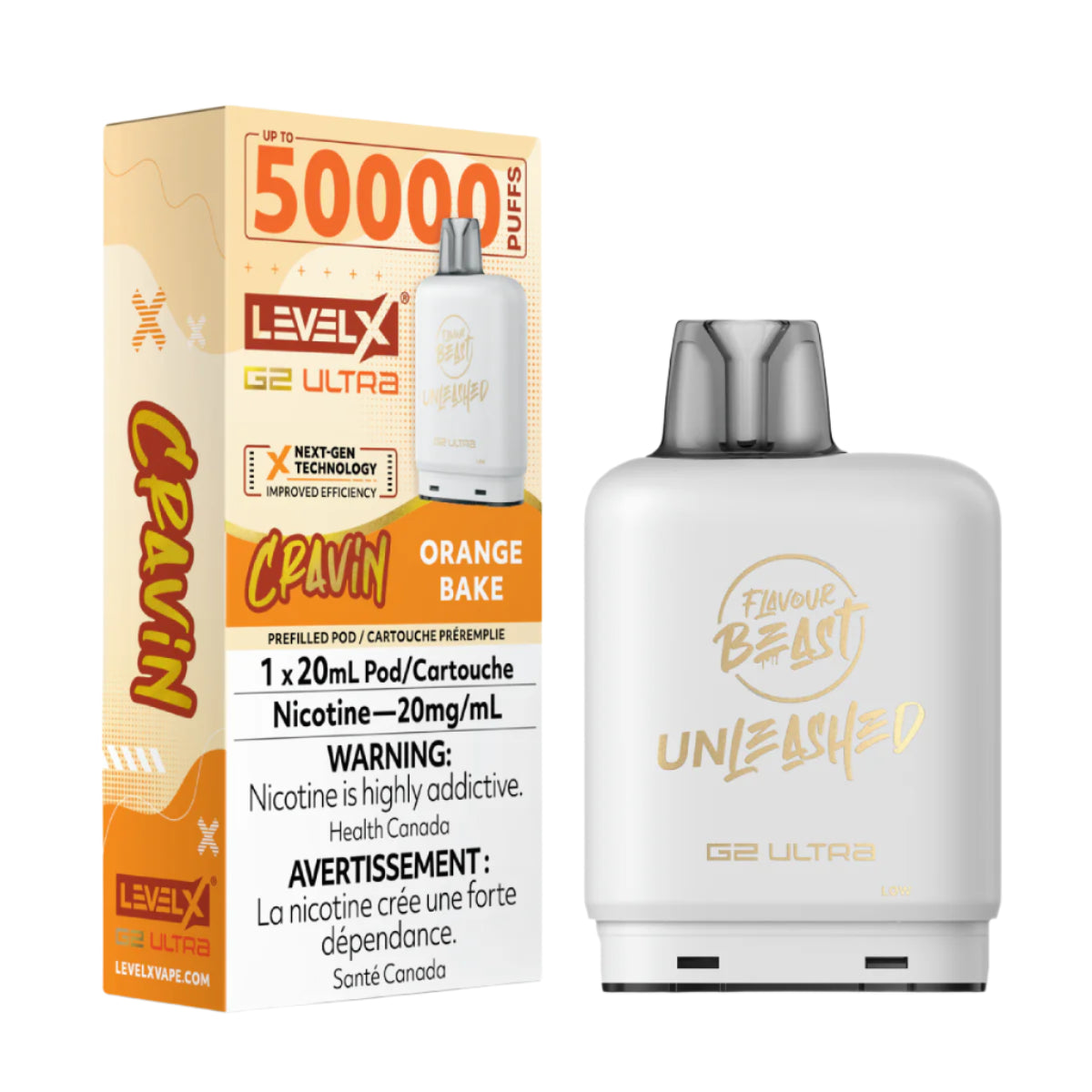 Flavour Beast Unleashed Level X G2 Ultra 50k - Cravin' Orange Bake