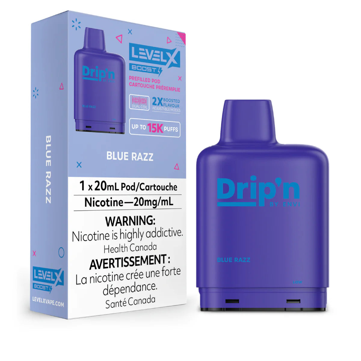 Drip'n Level X Boost G2 25k - Blue Razz (PROV)