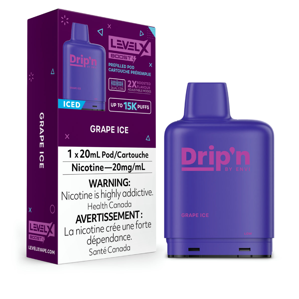 Drip'n Level X Boost G2 25k - Grape Ice
