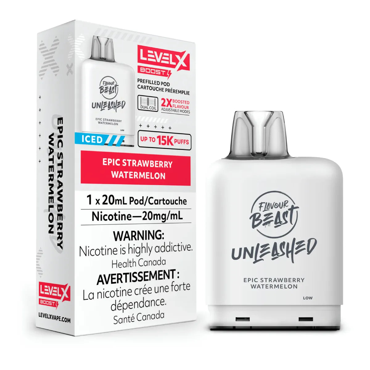 Flavour Beast Unleashed Level X Boost G2 25k - Epic Strawberry Watermelon Iced (PROV)