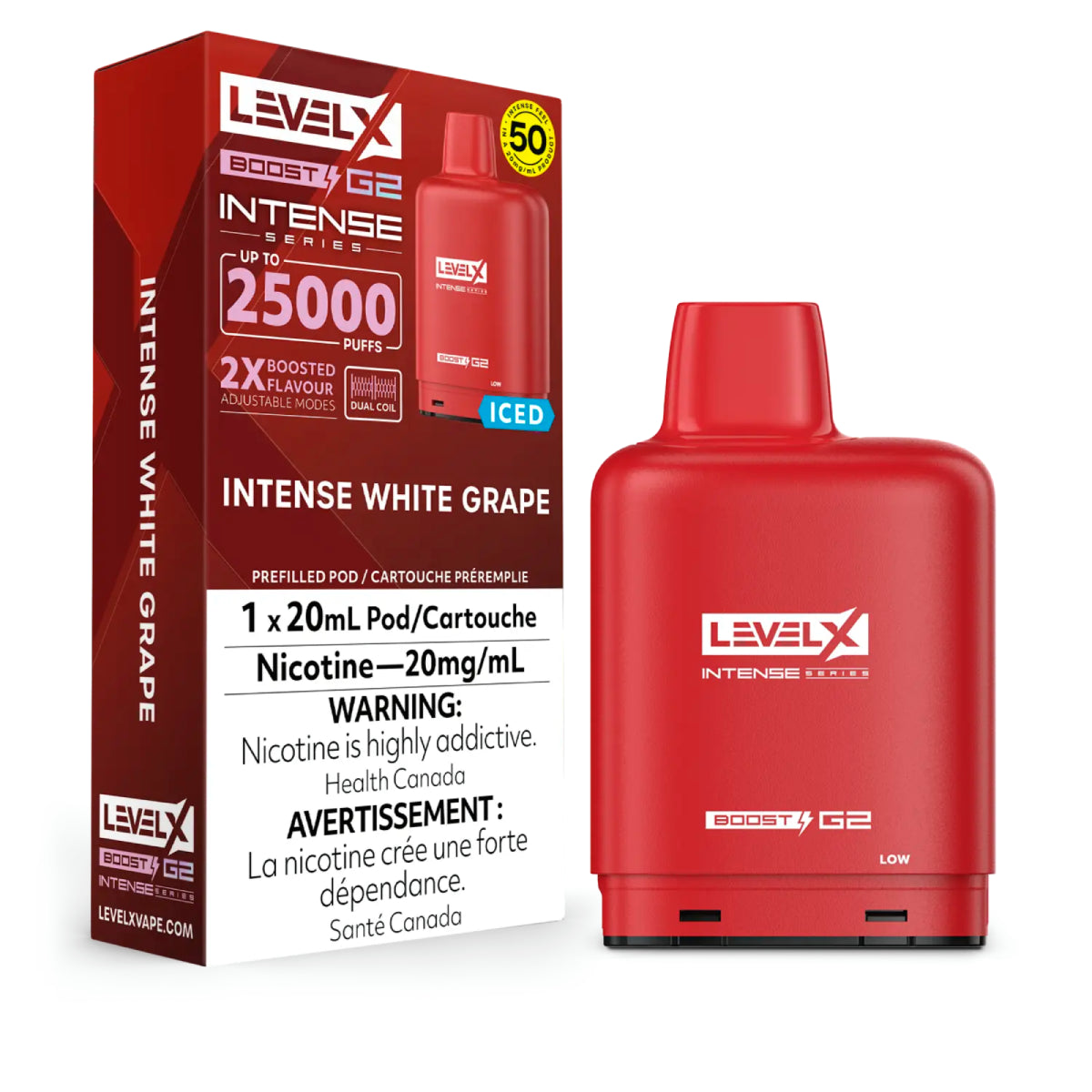Level X Intense Boost Pod - White Grape