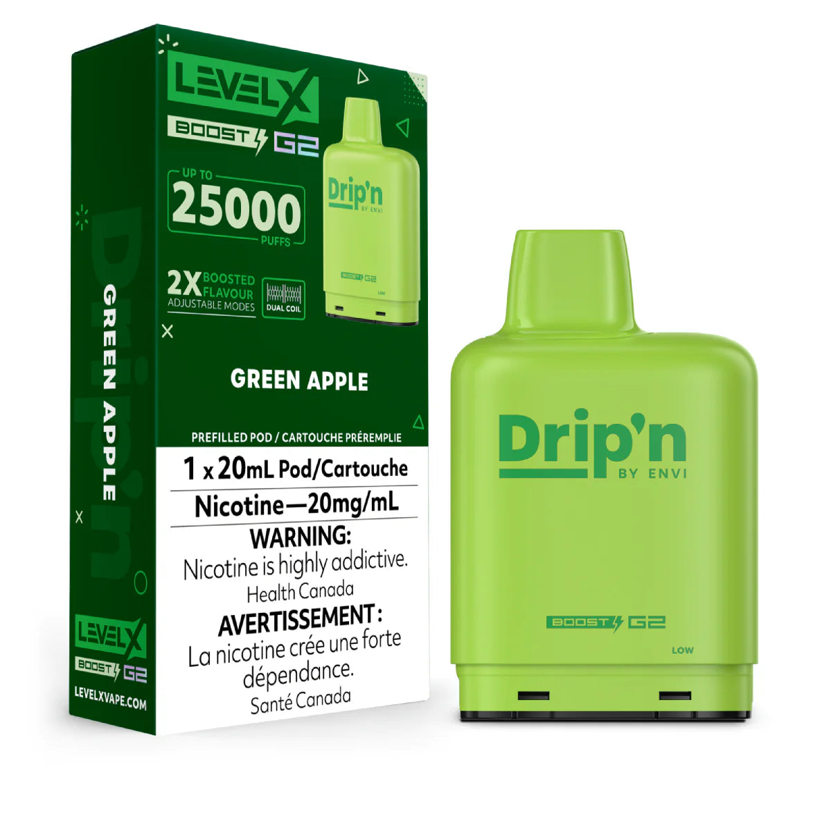 Drip'n Level X Boost G2 25k - Green Apple (PROV)