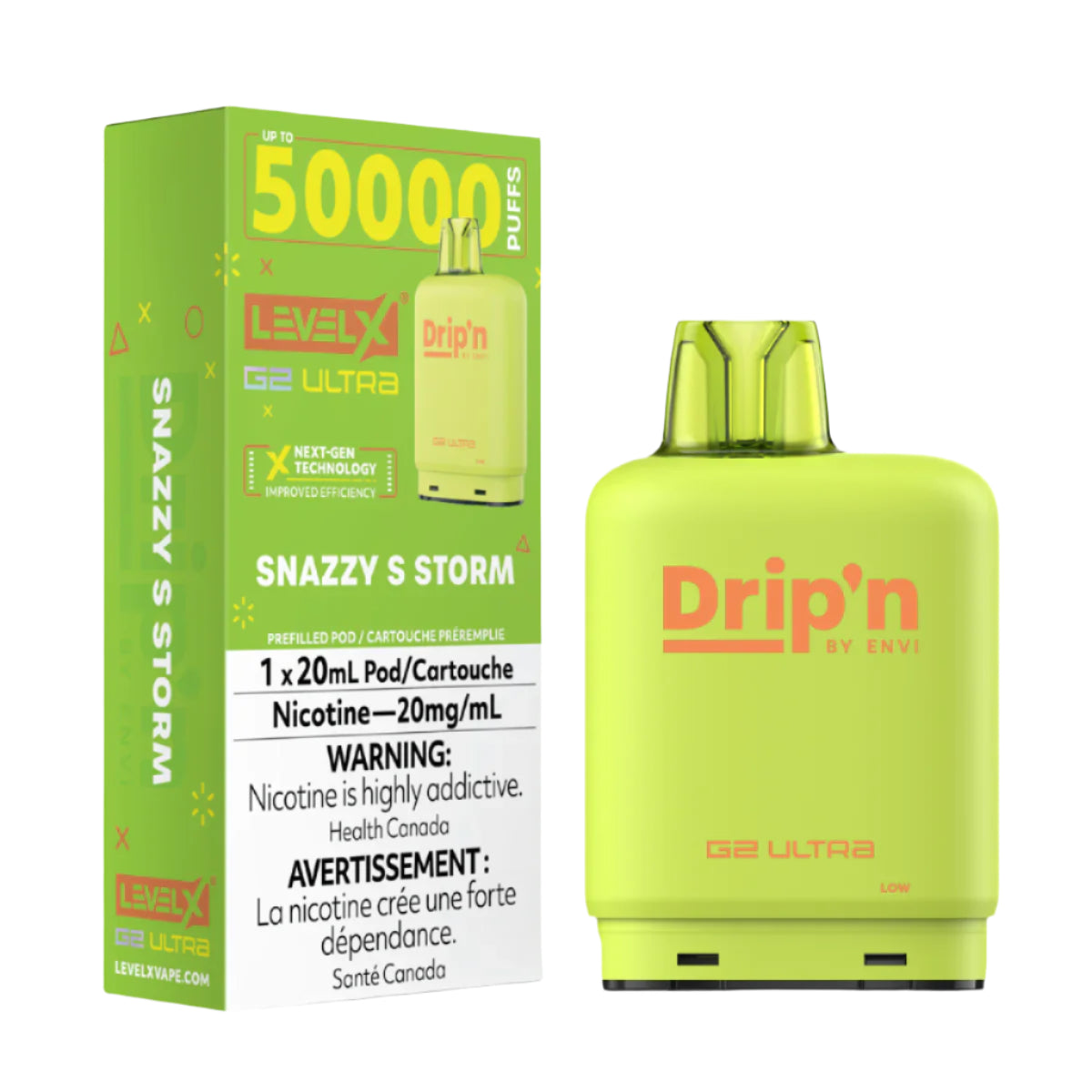 Drip'n Level X G2 Ultra 50k - Snazzy S Storm