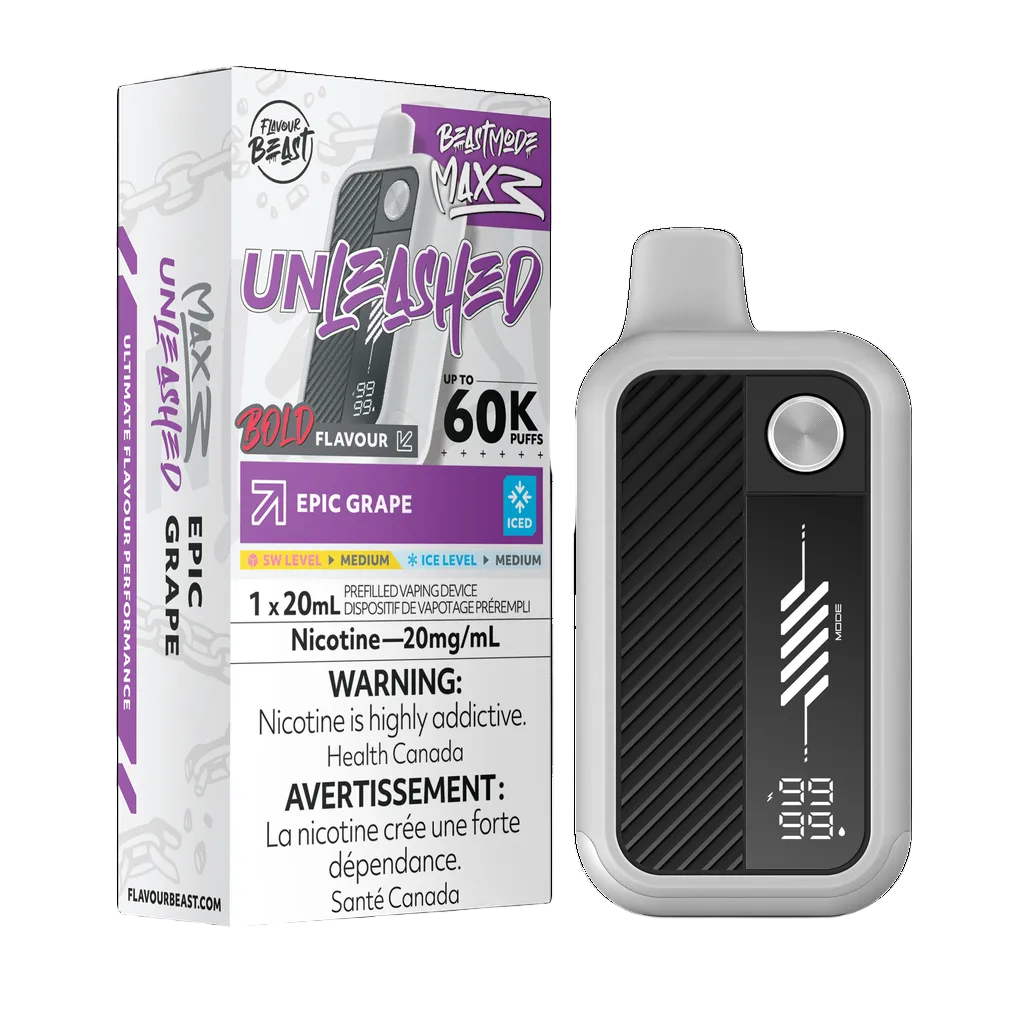 Flavour Beast Beast Mode Max 3 60k - Epic Grape Iced (PROV)