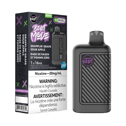 Flavour Beast Mode 8K - Grapplin' Grape Sour Apple Iced